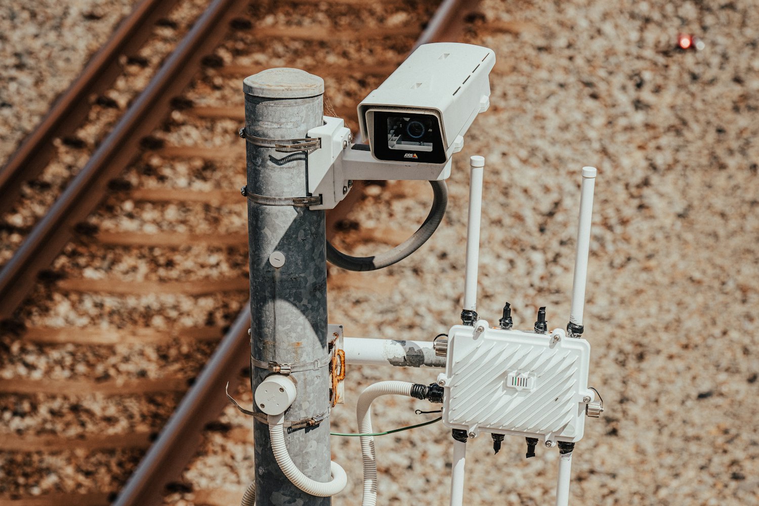 Existing security cameras feeding the monitoring center