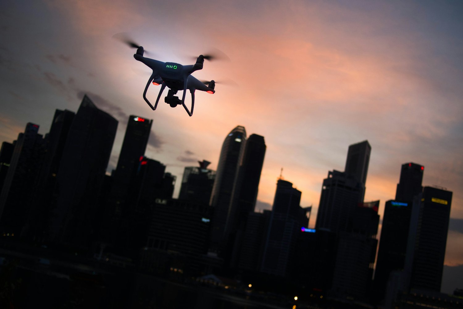 Autonomous security drone over a large site